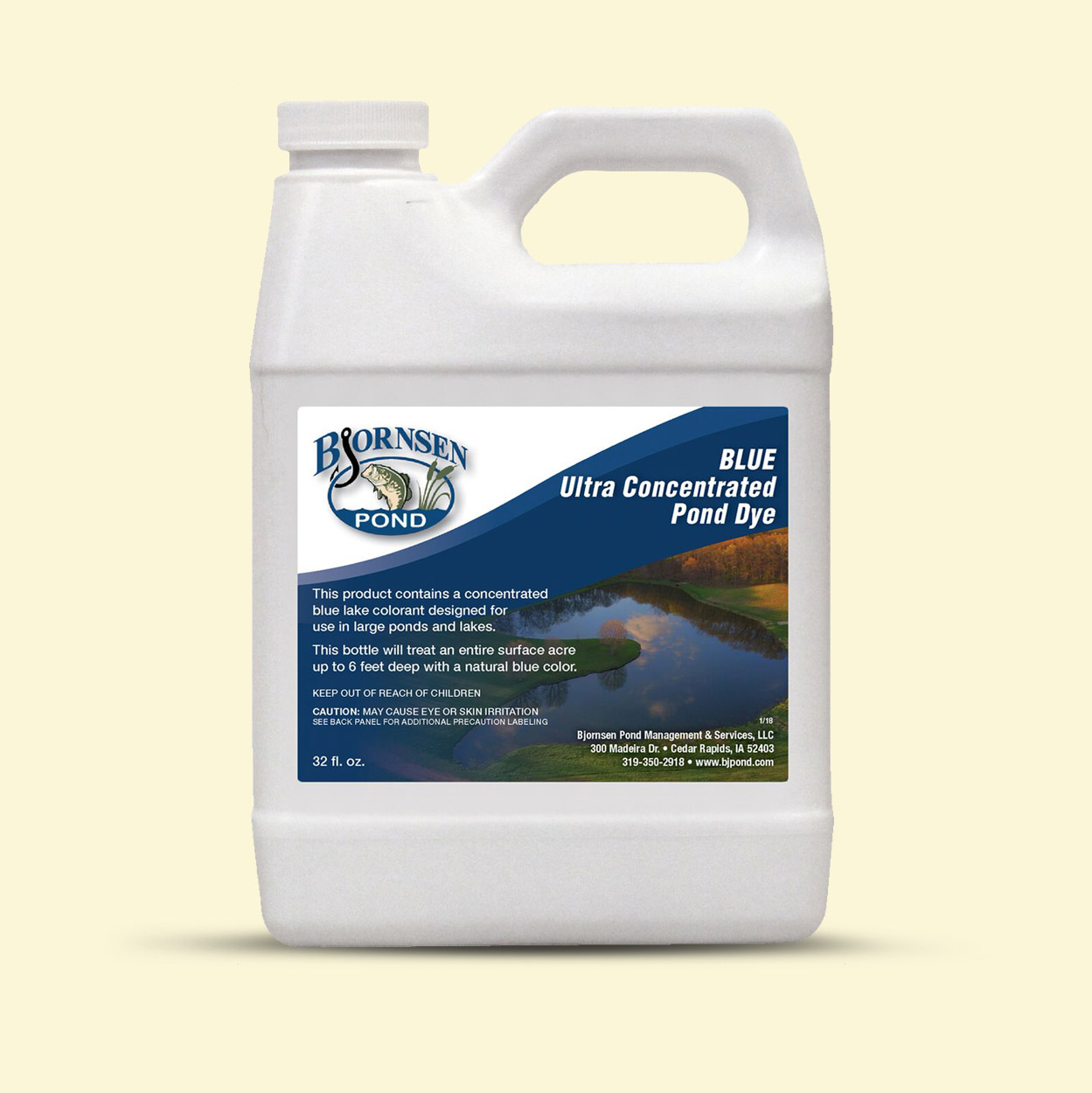 Concentrated Blue Pond Dye 1 qt. Liquid Bjornsen Pond Management