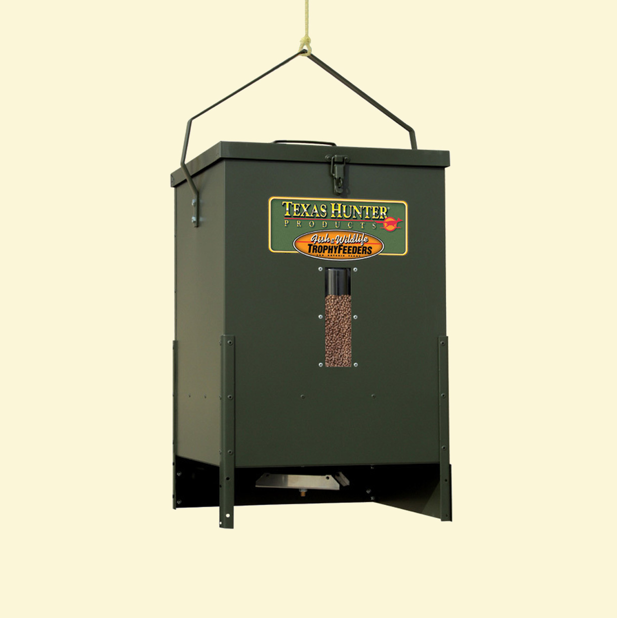 Texas Hunter Hanging Fish Feeder With Hanging Bracket Bjornsen